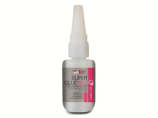 Sekundenkleber super glue 15 long life, 50g - Wiko
