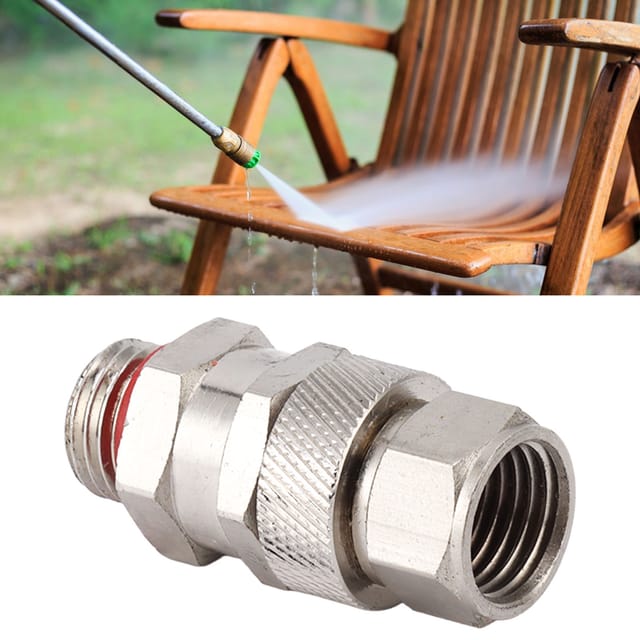 G3/8 Kupfer-Hochdruckreinigeranschluss, 360° drehbar, verdrehsicherer Adapter für Garten und Landwirtschaft