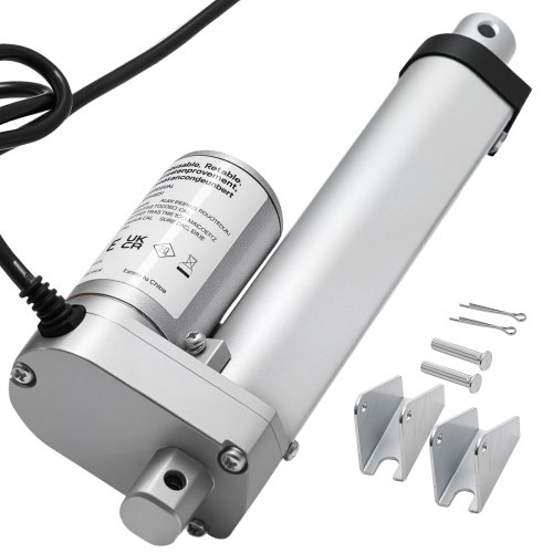 Vevor 12-v-linearantrieb, 101,6 Mm Linearmotor Mit 15 Mm/s, 1000 N Linear Actuator Mit Ip54-schutz & Montagehalterung, Lineartechnik-aktuatoren Für Hubschreibtische, Liegestühle, Fenstertüröffner