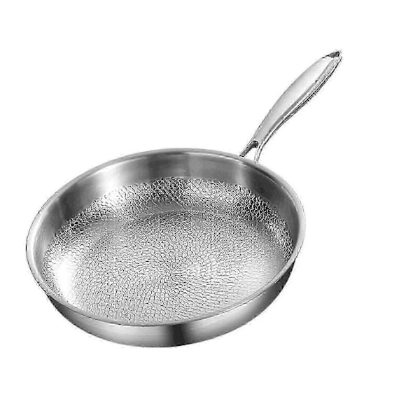 Poêle À Frire En Titane Pro Avec Couvercle 2025. Poêle À Frire En Titane Durable, Résistante Aux Rayures Et Antiadhésive, Adaptée À La Cuisson, 26 Cm X 26 Cm X 26 Cm.