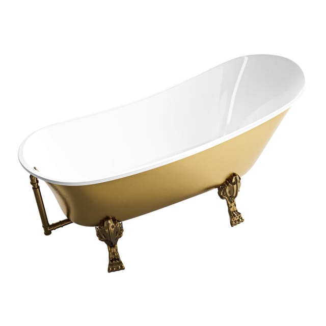 Freistehende Badewanne Bernstein Paris Premium 175x74cm Gold