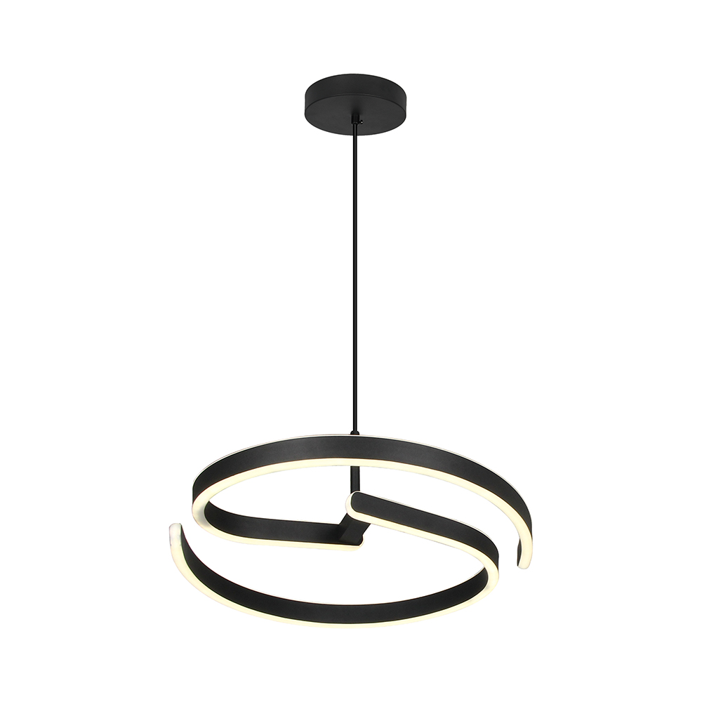 V-tac Vt-84045 Led-pendelleuchte 25 W 4000 K 3250 Lm Matt Schwarz Ø 400 Mm Modernes Design - 24289