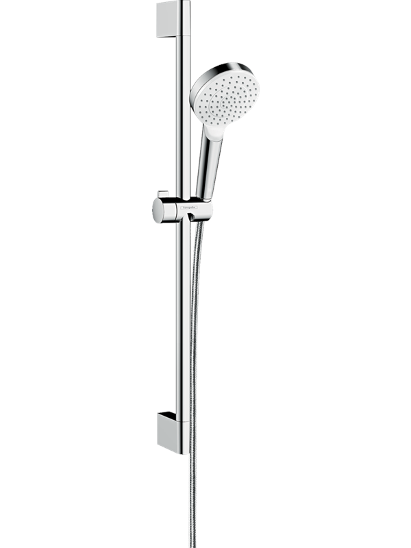 Hansgrohe - Crometta - Brausegarnitur, 10 cm, weiß / verchromt 26533400