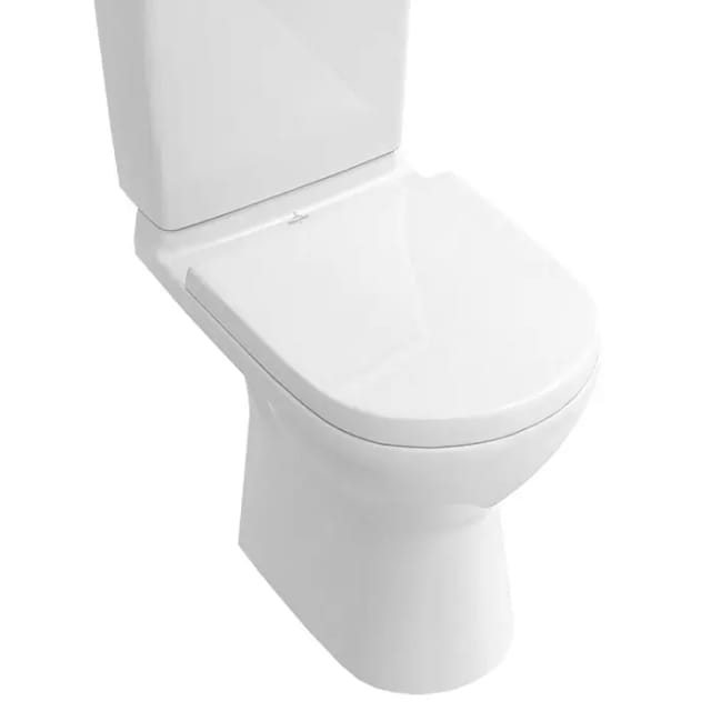 Tiefspül-WC Kombi O.novo 360x646x430mm Oval bodenstehend Abgang waagerecht Direct-Flush, Weiß Alpin - Villeroy&boch