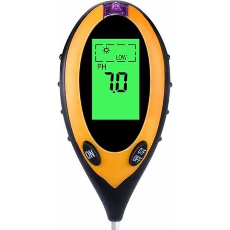 Bdd 4-in-1 Bodentest-set Zur Messung Von Bodentemperatur, Ph-wert, Licht Und Feuchtigkeit – Gartenwerkzeug Für Garten, Rasen, Zimmerpflanzen, Blumen Und Obst, Für Drinnen Und Draußen