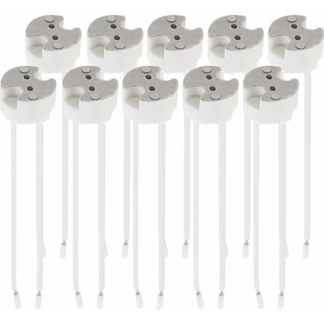 10x Gu5.3-fassung - Gu5.3- Oder Mr16-fassung - Halterung Mit 12v-kabel - Für Halogen-, Led-strahler Und Andere Leuchtmittel