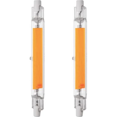 118-mm-r7s-led-lampe, 2er-packung R7s-filament-cob-lampen, 10-w-220-v-led-lampe Mit Zwei Sockeln, Warmweiß