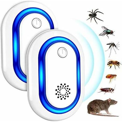 Hochleistungs-ultraschallgerät Zur Mückenbekämpfung, Mäuseabwehr, Insektenabwehr, Milbenbekämpfung, Haushaltselektronik, Mäusevernichter, 2 Stück