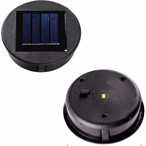Set Mit 2 Ersatz-solarleuchten Mit Led-leuchtmitteln, Solarpanel, Laterne, Ersatzabdeckung, Ersatzbirne Für Hängelaternen, Led-solarleuchten, Gartendekoration, Bet