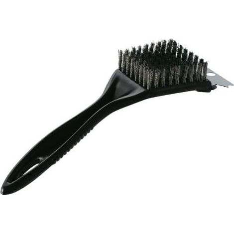Grillreinigungsbürste Aus Edelstahl, Stahldraht, Multifunktionale Grillbürste, Grillwerkzeug – Schwarz – 20 Cm
