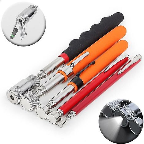 Bdd Set Mit 5 Magnetischen Aufnahmewerkzeugen, Teleskopmagnete (0,9 Kg, 2,3 Kg, 3,5 Kg, 4,5 Kg)