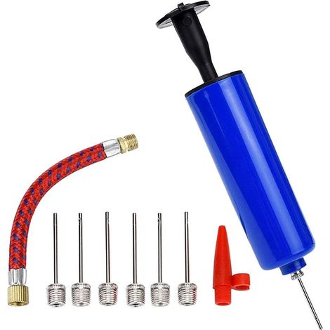 Ballpumpen-set Mit 7 Nadeln, 1 Adapter Und 1 Düse Für Aufblasbare Fußbälle, Basketbälle, Volleybälle Und Wassergymnastikbälle