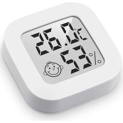 Mini-hochpräzisions-digitalthermometer Und -hygrometer Für Den Innenbereich, Temperatur- Und Feuchtigkeitsmonitor, Komfortanzeige Für Thermo-hygrometer