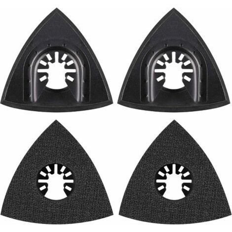 4-teiliges 80-mm-schleifpad-set, Zubehör Für Multifunktionswerkzeuge Zur Montage Des Pads, Multifunktionswerkzeug-schleifscheibe, Zubehör Für Oszillierende Werkzeuge Für Elektrowerkzeuge