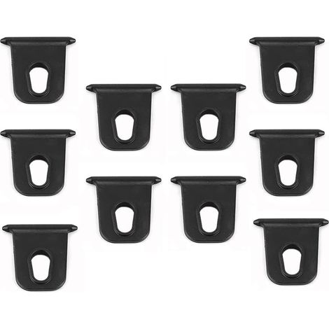 Bdd Camping-markisenhaken, Zubehörhaken, Universal-aufhängehaken Für Wohnwagenmarkisen, Innen- Und Außenbedarf, Weihnachtszelt, 10er-pack – Schwarz