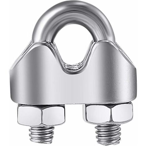 12 Stück Edelstahl-kabelklemmen, Verzinkte Stahl-kabelklemmen, M3-bogenkabelklemmen, Edelstahl-kabelklemmen, Bogenkabelklemmen