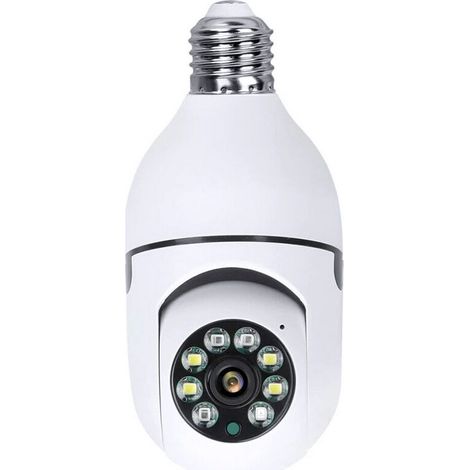 360°-panorama-wlan-kamera, 1080p-überwachungskamera Mit 2,4-ghz- Und 5-ghz-dual-wlan, 360°-panoramaansicht, Kabellose Heimüberwachungskamera, Nachtsicht, Zwei-wege-audio