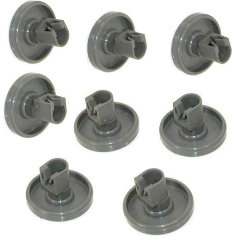 Geschirrspülerrollen – Unterkorb, 8 Rollen – Faure, Zanussi, Aeg, Electrolux, Ikea…