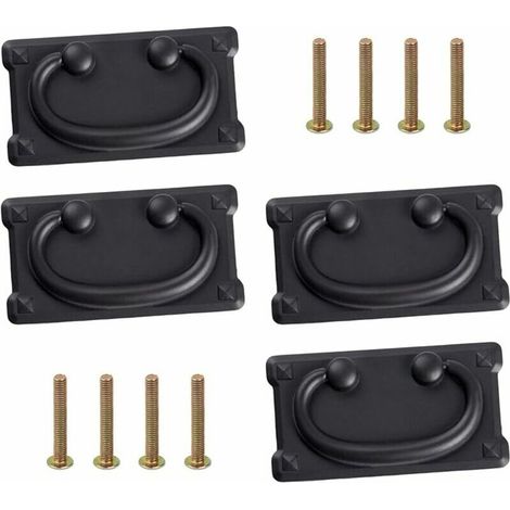 Bdd Antike Schubladenknöpfe Set Mit 4 Antiken Schubladenknöpfen Antike Schubladenknöpfe Möbelknöpfe Mit Schrauben 9652mm (4 Stück)