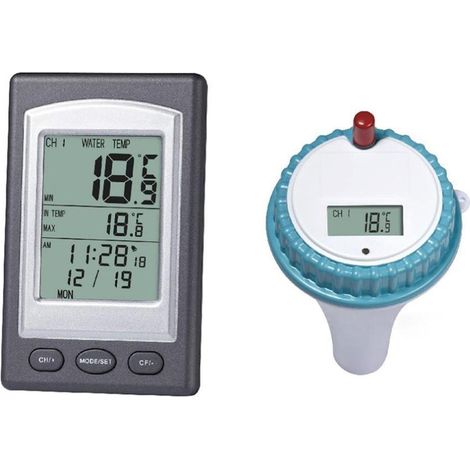 Bdd Drahtloses Schwimmthermometer, Schwimmbadthermometer, Wasserdichtes Digitales Schwimmthermometer Mit Fernbedienung (ein Stück)