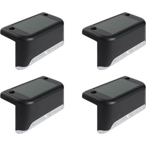 4er-set Solar-led-leiterleuchten, Garten-solarleuchten Für Terrasse Und Garten, Wasserdichte Außenbeleuchtung Für Zäune, Mauern Und Gärten, Warmweißes Licht, 80 X 455 Mm, Vier Stück