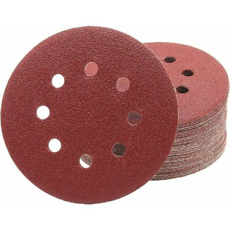 Bdd Professional Schleifscheiben │ 50 Stück │ 8 Löcher │ Ø 125 Mm │ Körnung 80 │ Für Exzenterschleifer │ Schleifblätter │ Schleifpapier (p80)