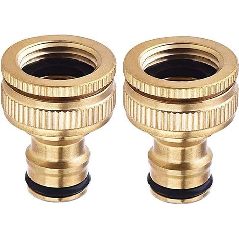 Bdd 2-teiliges Gartenschlauch- Und Verbindungsset Aus Reinem Kupfer, Gartenschlauch- Und Armaturenset, Zubehör Für Gartenschlauchverbinder, 20-mm-/25-mm-wasserschlauchverbinder, Gartensprenger
