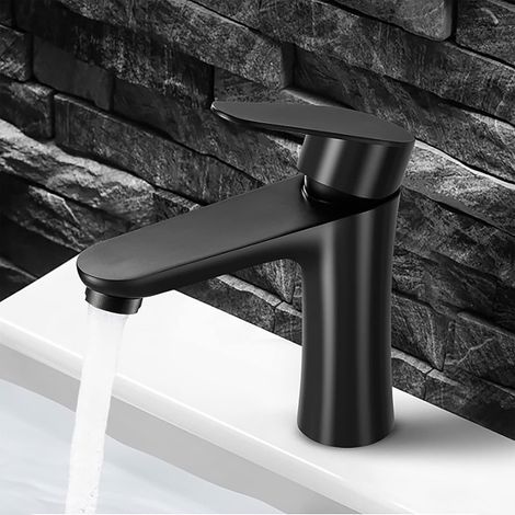 Und Ein Mattschwarzes, Korrosionsbeständiges Waschbecken Aus Edelstahl 304 Sowie Ein Einloch-waschbecken