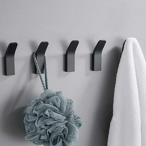 Bdd Klebehaken, 5er-pack, Rostfreier Und Wasserfester Handtuchhalter Mit Klebefläche Für Bademantel, Mantel, Handtuch, Schlüssel, Taschen Usw.