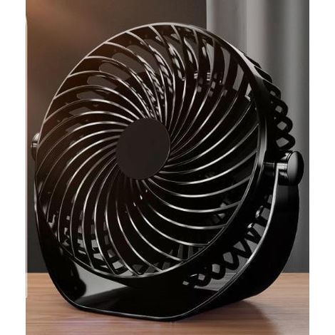 Usb-tischventilator, Mini-tischventilator Mit 5 Geschwindigkeitsstufen, Tragbar Und Ultraleise, 360° Verstellbarer Ventilator Für Zuhause, Büro, Bibliothek, Auto Und Camping