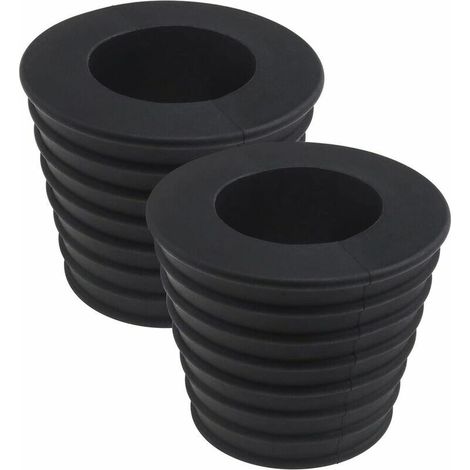 2x Gummikeil Für Sonnenschirmständer Mit 38 Mm (1,5 Zoll) Durchmesser, Schwarz