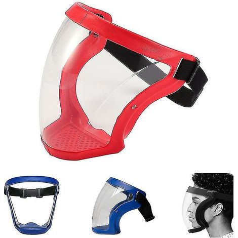 Hochauflösende, Transparente, Einteilige Vollgesichtsmaske, Atmungsaktiv, Spritzwassergeschützt, Transparent, Beschlagfrei, Isolierend, Transparente Pc-vollgesichtsschutzmaske, Reitsportmaske