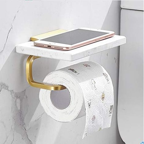 Bdd Wand-toilettenpapierhalter Mit Bohrfutter Und Schrauben, Badezimmeraccessoires Aus Marmor