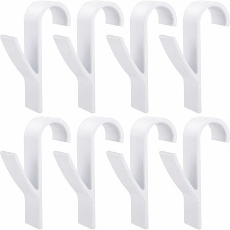8-teiliges Heizkörperhaken-set, Handtuchhaken Für Heizkörper, Weißer Kunststoff-heizkörperhaken, Heizkörperhaken Für Badezimmer, Handtuchhalter, Hakenzubehör