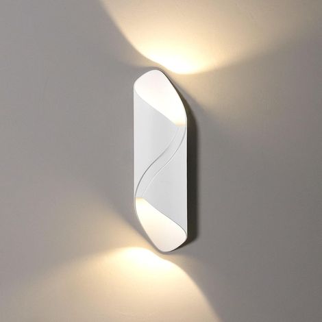 Kreative, Moderne Led-wandleuchte 10w Reinweiß Wasserdicht Ip65 Aluminium Led-wandleuchte Innen Außen Badezimmer Schlafzimmer Wohnzimmer Eingangsbereich Flur Treppenhaus Veranda [energieeffizienzklass