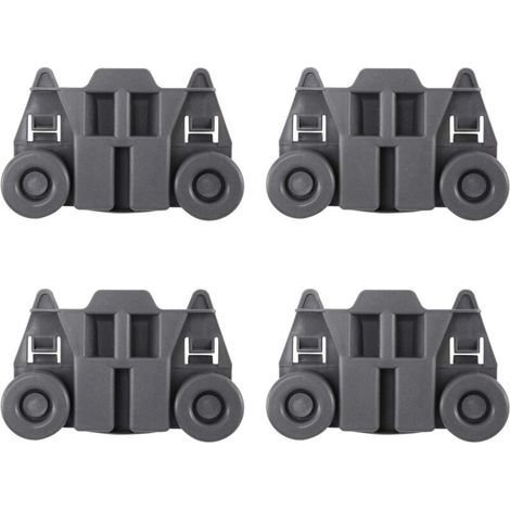 Bdd Set Mit 4 Nylonrollen Mit Nuten – Für Schiebetore, Eckprofile, Schubladen – 4 X 15 X 6 Mm