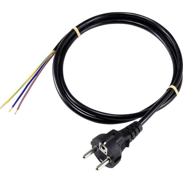 SY-5178372 Strom Anschlusskabel Schwarz 5 m - Sygonix