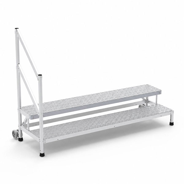 Montagetritt 2 Stufen - Maximale Arbeitshöhe 2.50m - Breite 2.05m - Mp2-200-ragcg