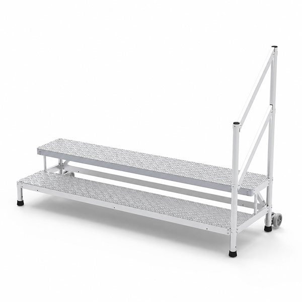 Montagetritt 2 Stufen - Maximale Arbeitshöhe 2.50m - Breite 2.05m - Mp2-200-ragcd