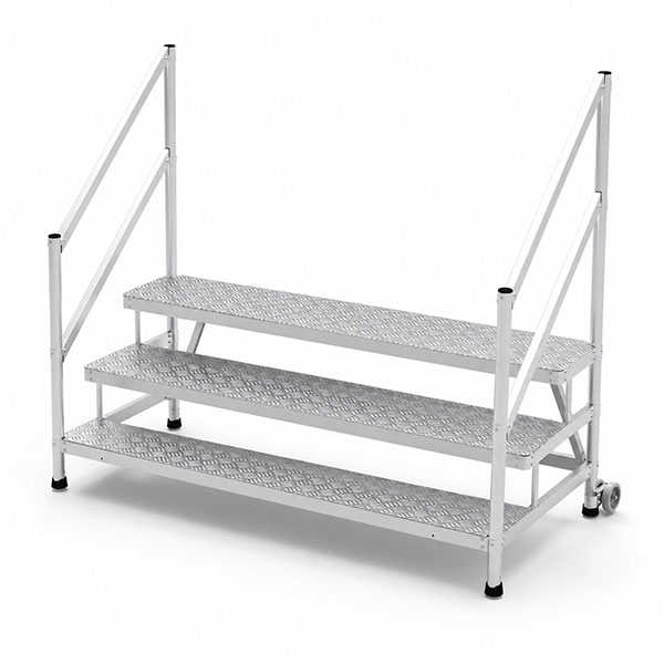Montagetritt 3 Stufen - Maximale Arbeitshöhe 2.70m - Breite 2.05m - Mp3-200-ragcdg