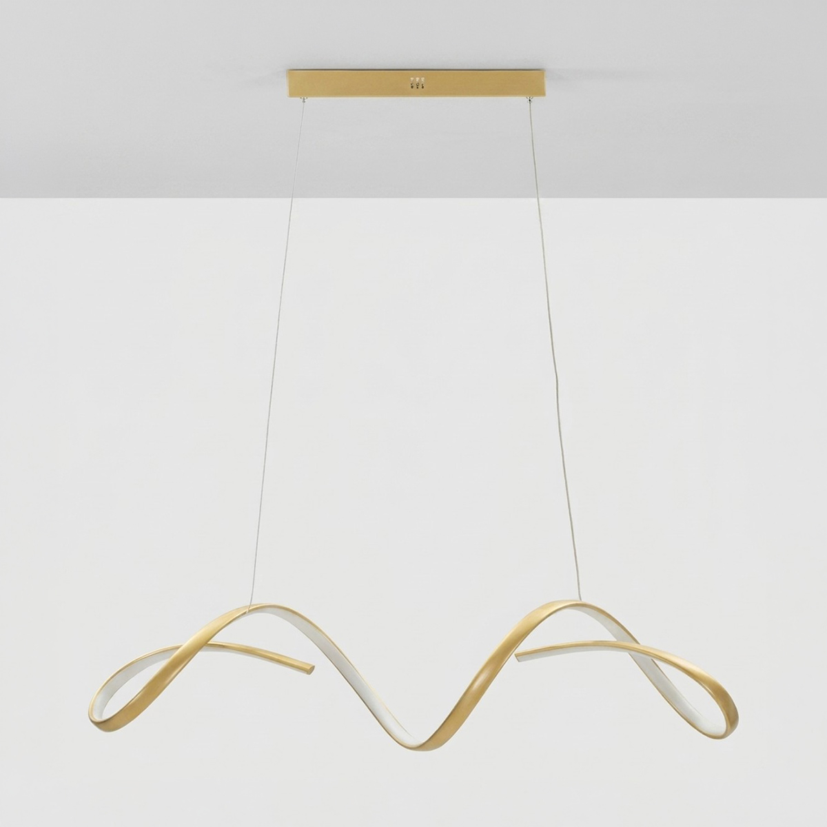 Moderne Led-hängelampe 80x20x120 Cm Uter - Gold