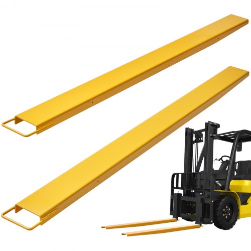2er-set Gabelverlängerungen 2130 Mm Zinkenverlängerung 1,815 Tonnen Tragfähigkeit Gabelzinken Q235 Kohlenstoffstahl Einteiliges Design Palettengabelverlängerung Kompatibel Mit 106 Mm Gabeln