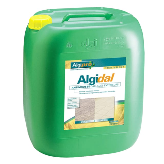 ALGIDAL - 30 LITER - Heilende und vorbeugende Behandlung von Bodenbelägen und Böden im Freien ALGIMOUSS - 003004