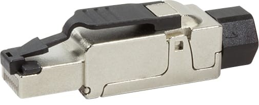 MP0040 Feldkonfektionierbarer Stecker, Cat.6A, geschirmt, PrimeLine MP0040 Schwarz, Sil - Logilink