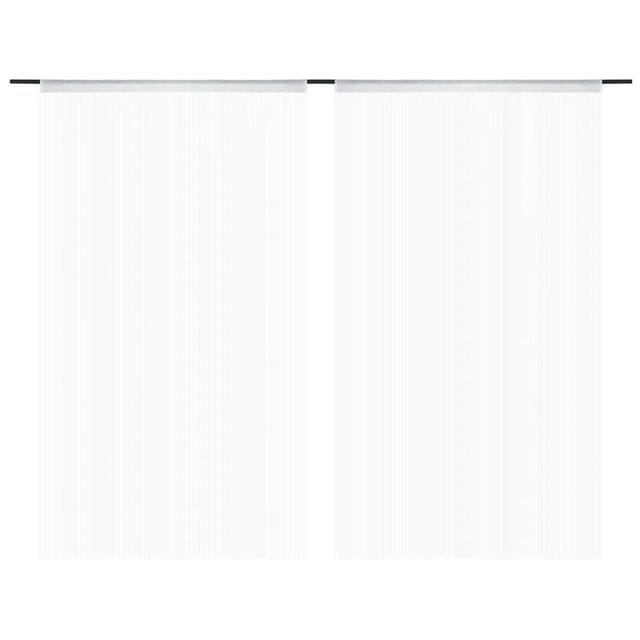 Fadenvorhang 2 Stk.100 x 250 cm Weiß vidaXL