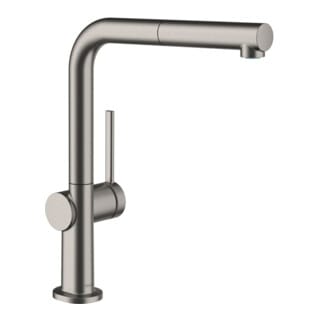 Spültischmischer 270 Talis M54 Ausziehauslauf 1 jet brushed black chrom