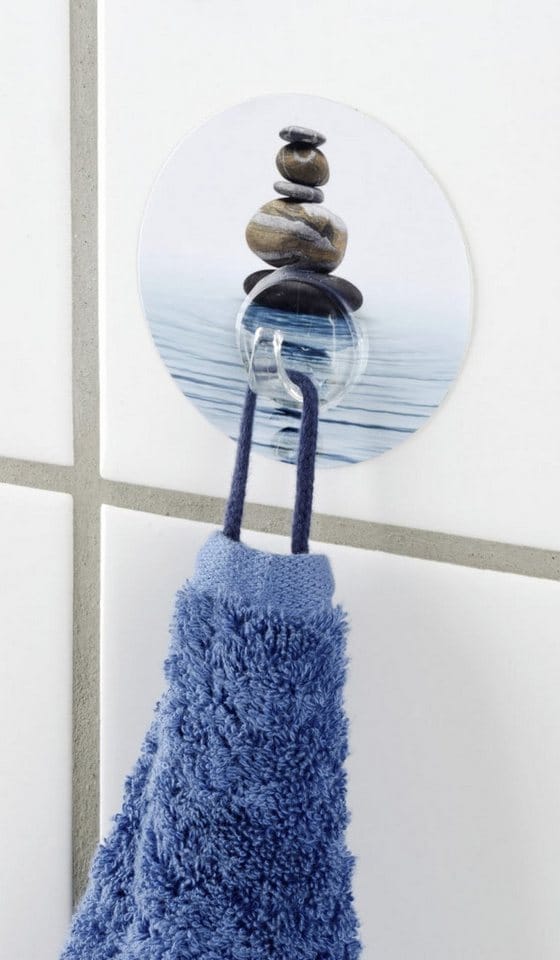Wenko - Wand Haken Kleider Garderoben Handtuch Bad Küchen meditation ohne bohren - mehrfarbig