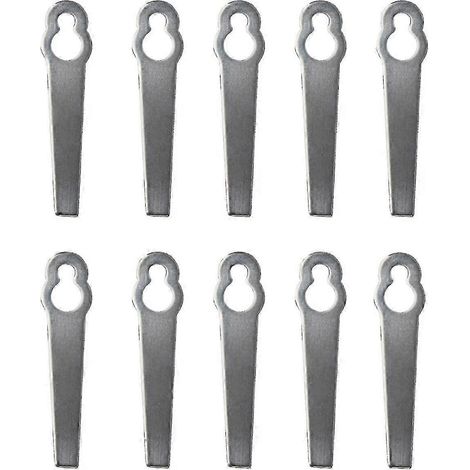 Packung Mit 10 Universellen Metall-ersatzklingen Für Rasenmäher Und Trimmer.