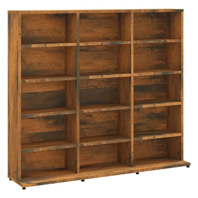 Vidaxl - CD-Regal Räuchereiche 102x23x89,5 cm Holzwerkstoff