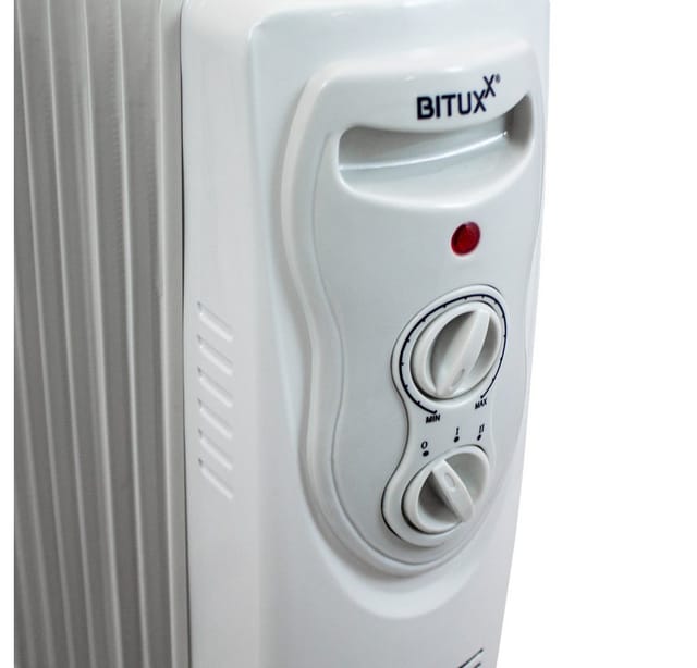 2000W elektrischer Ölradiator Öl Radiator Heizkörper 3 Heizstufen - Bituxx